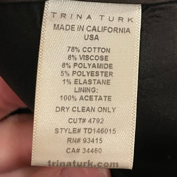 Trina Turk Cissily Navy Blue and Black Striped Dress size 2 - Picture 11 of 13